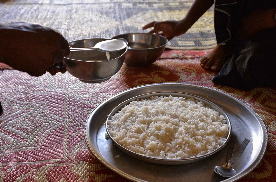 The boys at Vivekananda Sevalayam reportedly ate rice with rasam, and laddu for dinner on Wednesday (pic courtesy: Wikimedia Commons)