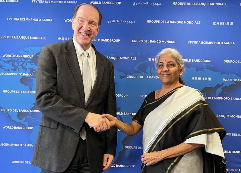 Nirmala Sitharaman World Bank WB President David Malpass