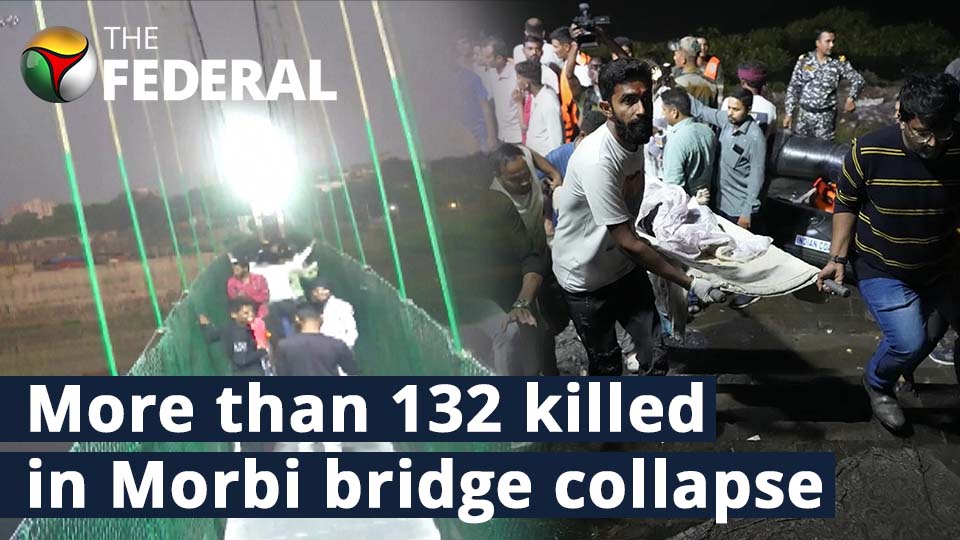 Recently renovated Morbi bridge in Gujarat collapses, more than 132 killed