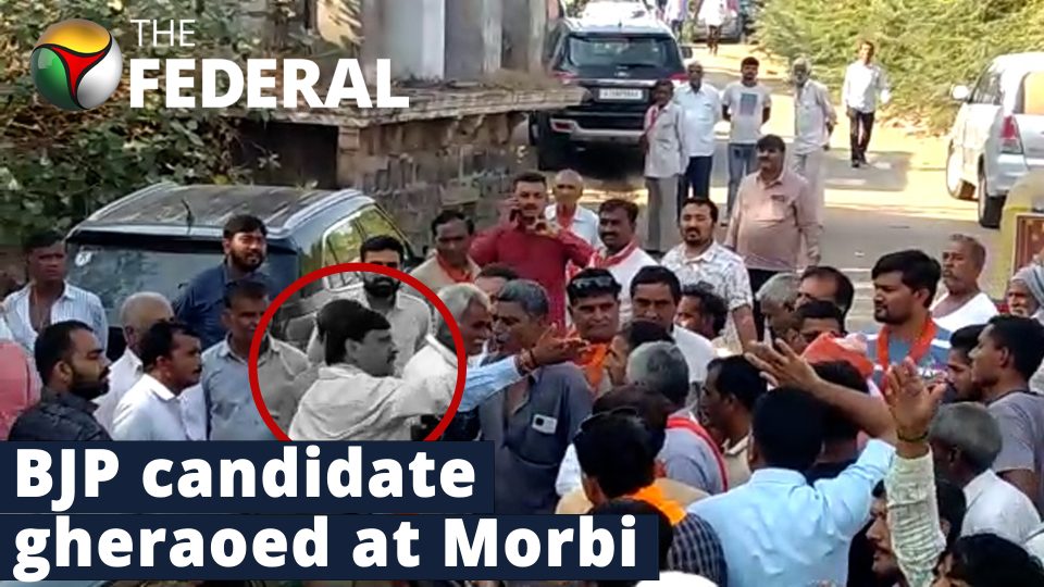 Morbi villagers stop BJP candidate, quiz him on lack of school infrastructure