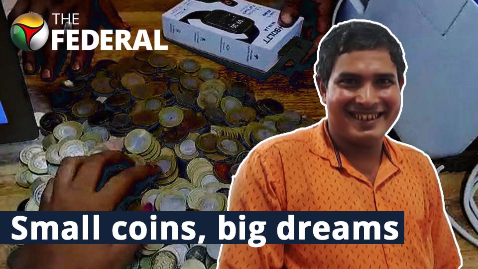 Assam man saves sack full of coins to buy bike