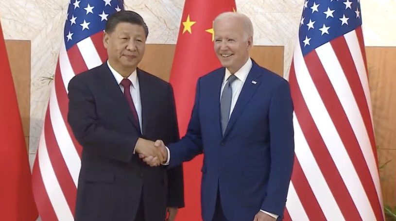 Joe Biden Xi Jinping G20 summit Bali