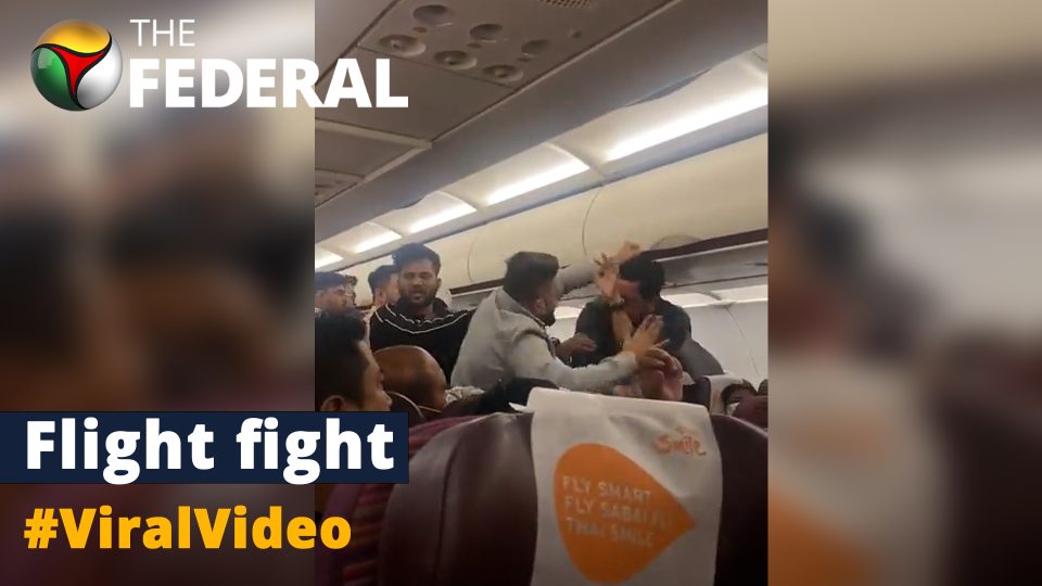Passengers get into a brawl onboard a flight
