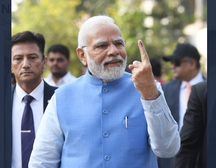 Gujarat Assembly polls: 4.75% voter turnout in first hour; Modi stands in queue, casts vote