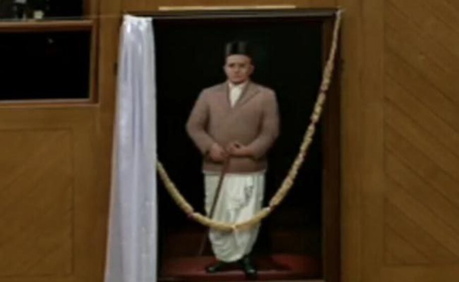 Veer Savarkar portrait Karnataka assembly Belagavi