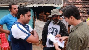 Vishal and Debi discuss the script with Babushaan