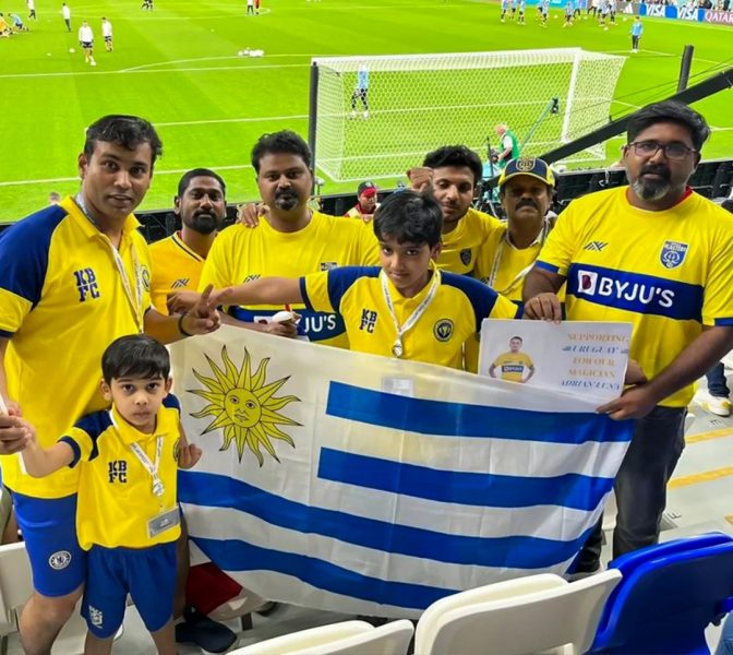 Indian Super League (ISL) fans at FIFA World Cup 2022 stadiums in Qatar