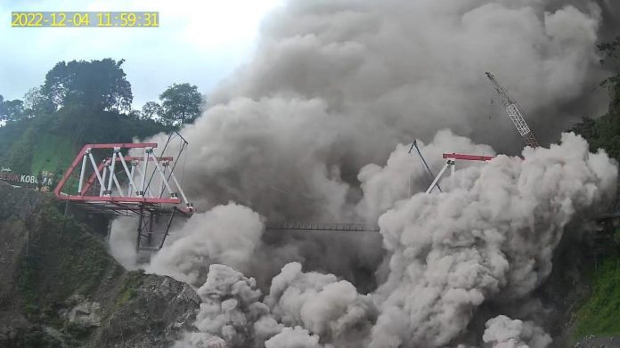 Semeru eruption in Indonesia