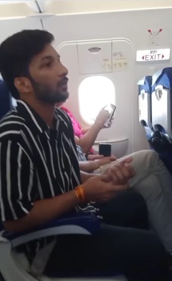 Why did a passenger ask an IndiGo flight attendant to open aircraft window to spit gutka?