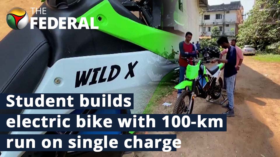 Kerala student builds electric bike with 100 km run on single charge