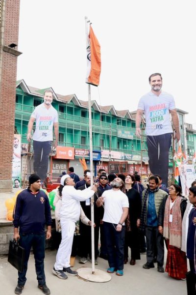 Rahul unfurls tricolour at Srinagars Lal Chowk; says promise made to India fulfilled