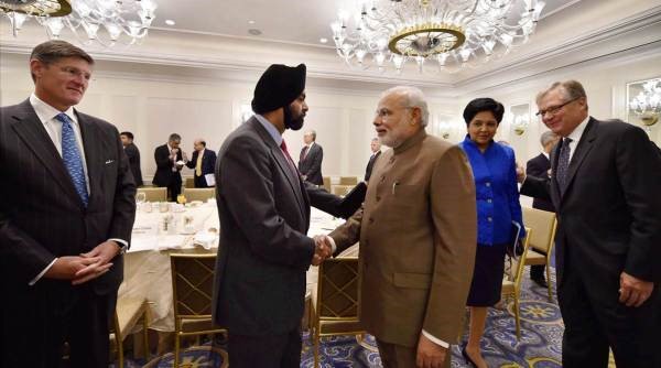 Ajay Banga with Modi