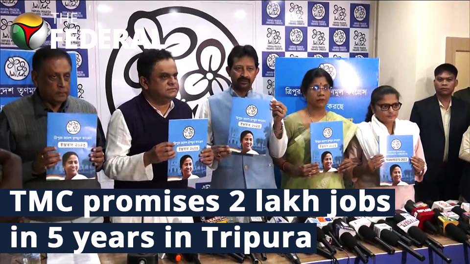 Tripura election manifesto: TMC promises 2 lakh jobs in 5 years