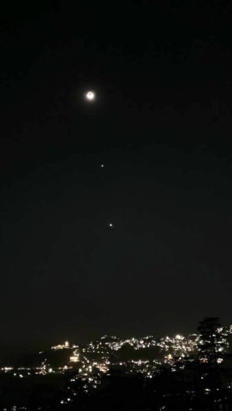 Venus, Moon, Jupiter, rare conjunction