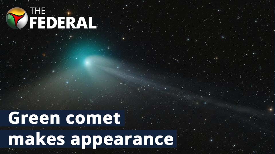 Rare green comet | Watch the cosmic phenomenon video here