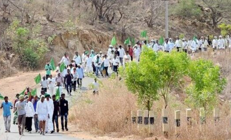 Rayalaseema farmers march for Krishna water