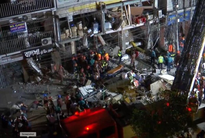 Dhaka building blast Old Dhaka Gulistan explosion