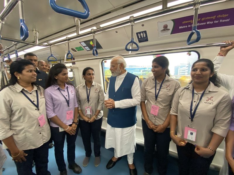 PM Modi inaugurates Metro line in Bengaluru