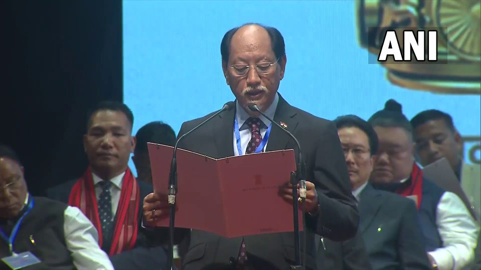 Neiphiu Rio sworn in for fifth time as Nagaland Chief Minister