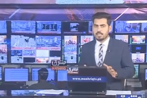 news anchor, Pakistan, earthquake, viral video
