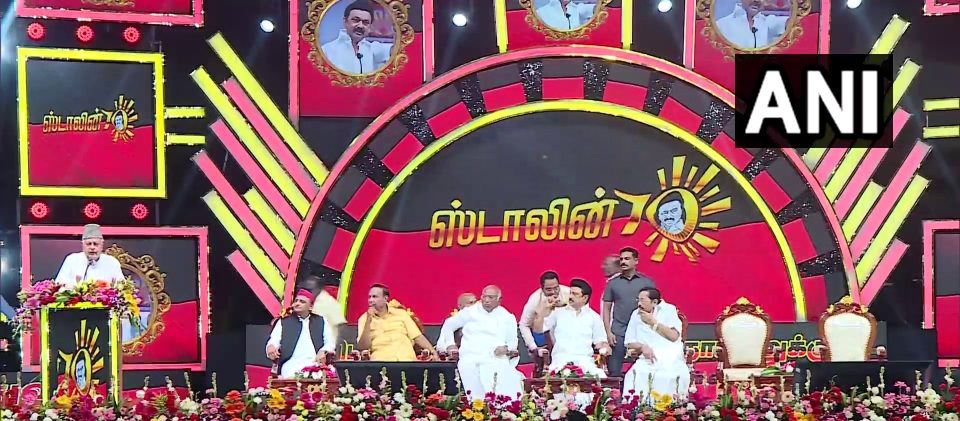Opposition rally in Chennai