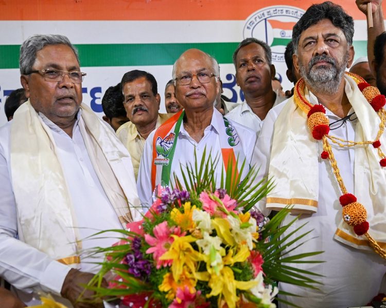 Karnataka BJP MLA Gopalakrishna joins Congress before Assembly polls