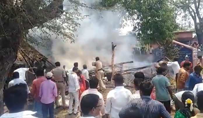 Cylinder explosion, blast, Khammam, BRS