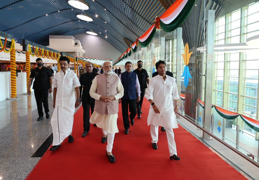 Modi inaugurates projects worth ₹5,200 crore in Chennai, including new airport terminal