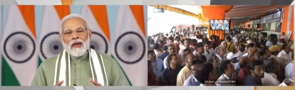 Modi flags off new Vande Bharat train; claims railways was politicised earlier