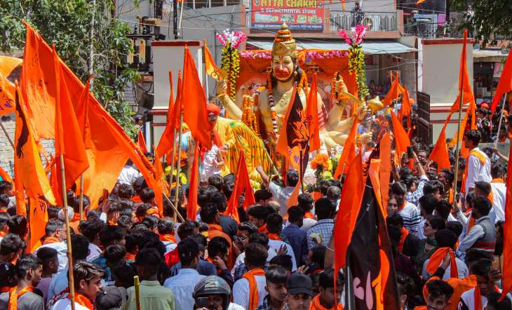 Hanuman Jayanti celebrations conclude peacefully in Delhis Jahangirpuri