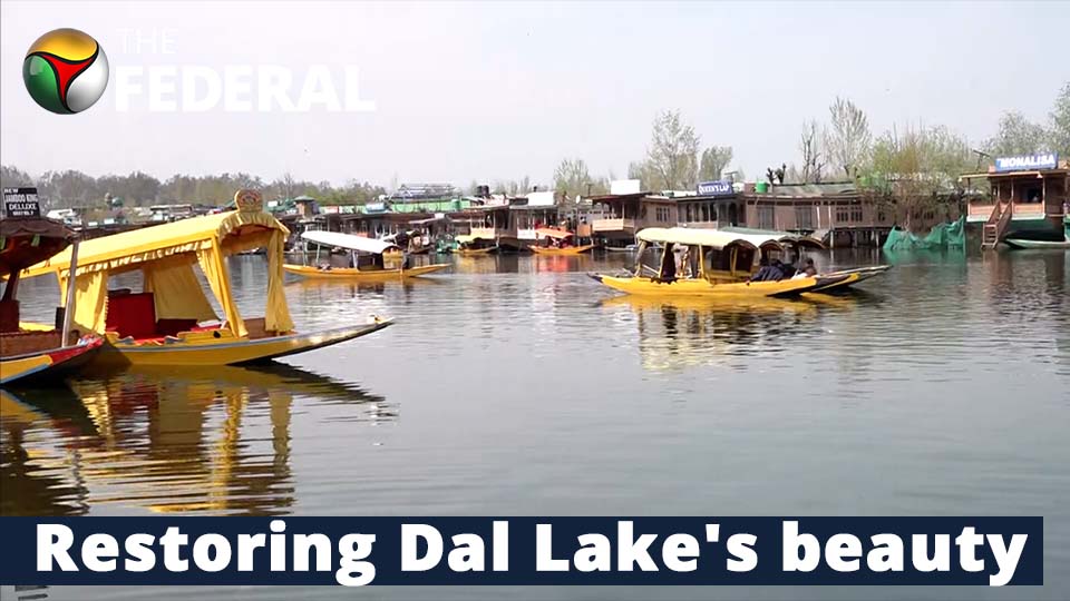 Floating sewage system for houseboats to reduce waste going into Dal Lake