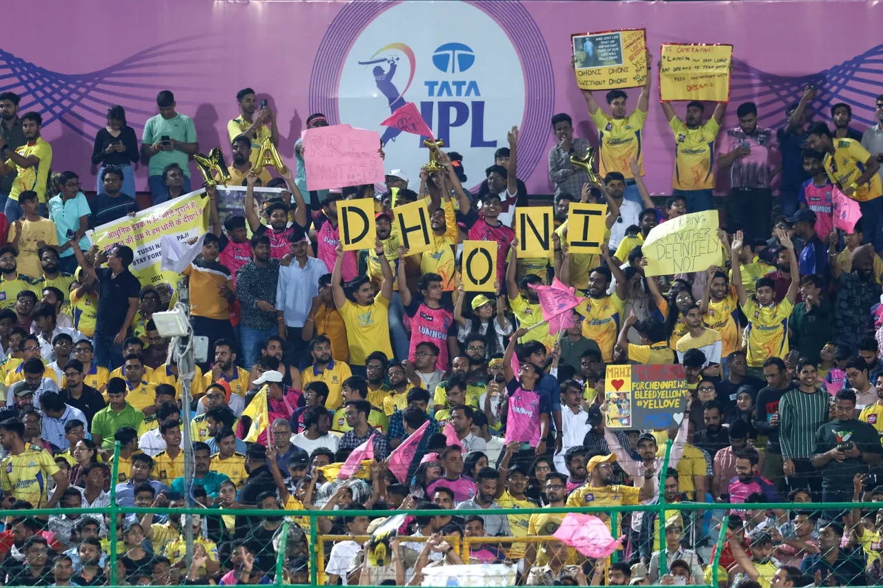 MS Dhoni fans, RR vs CSK, IPL 2023, Jaipur