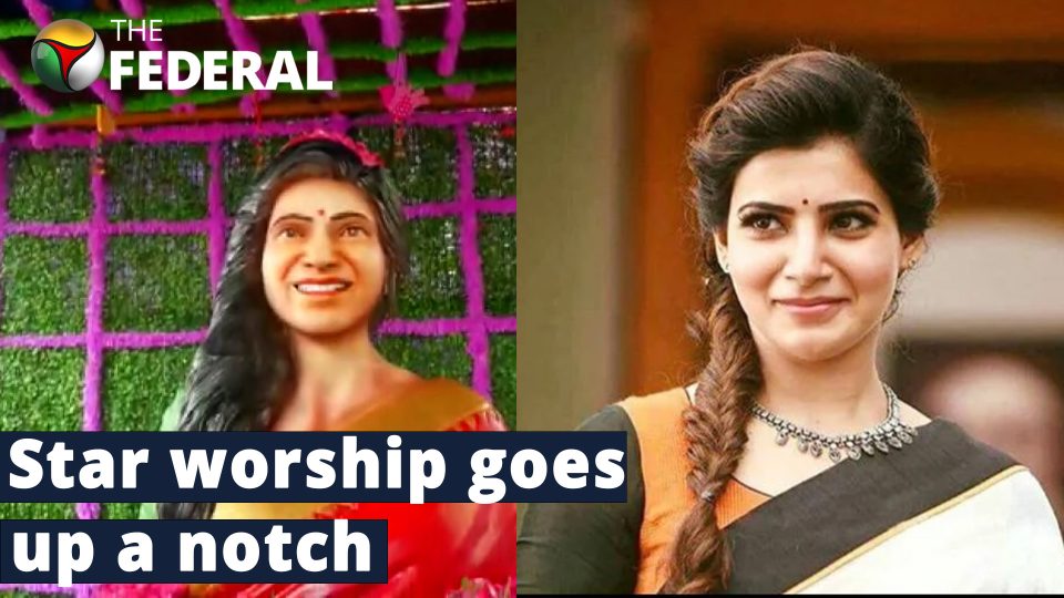 Fan builds temple for actress Samantha Ruth Prabhu in Andhra Pradesh
