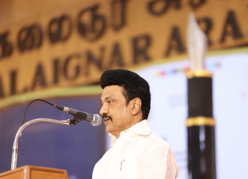 Stalins veiled swipe at Ravi; lists Dravidian model govts achievements