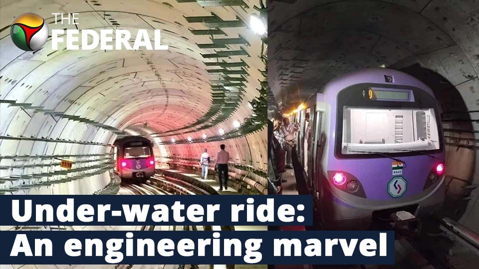 First in India: Kolkata Metro runs under river