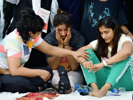 Wrestlers protest, Delhi police, sexual harassment allegations, Jantar Mantar