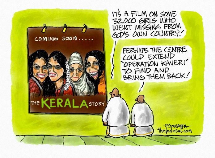 Keral story cartoon