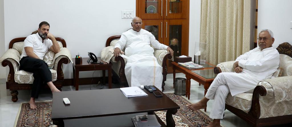 Congress announces Opposition meeting after Nitish meets Kharge, Rahul