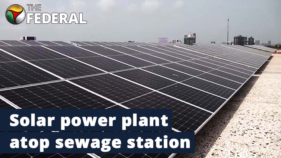 Solar power plant set up atop Asia’s largest sewage station | Mumbai