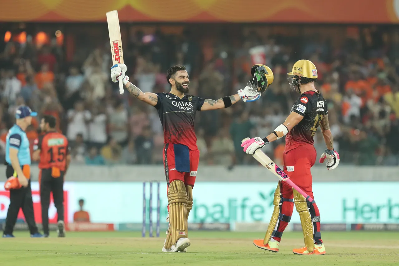 Virat Kohli's ton, RCB vs SRH, IPL 2023