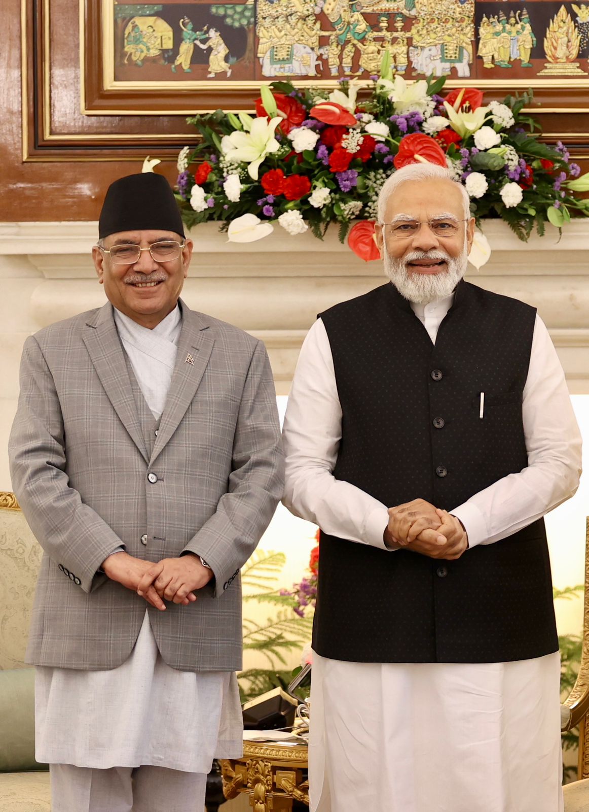 Modi, Prachanda, India, Nepal, New Delhi meeting