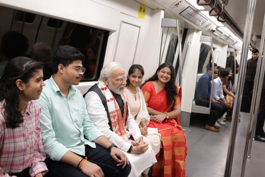 DU centenary | OTT par woh series achhi hai: PM Modi, students chat on Delhi Metro