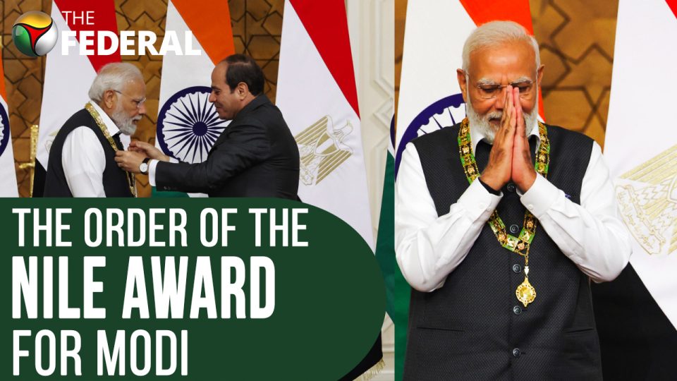 Prime Minister Modi conferred with Egypts highest civilian honour