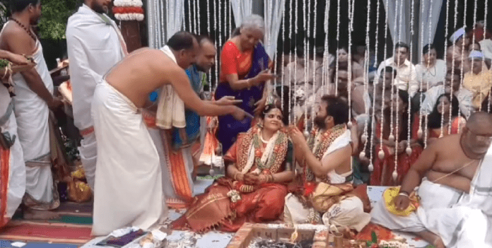 Nirmala Sitharman’s Daughter Gets Married In Low Key Ceremony