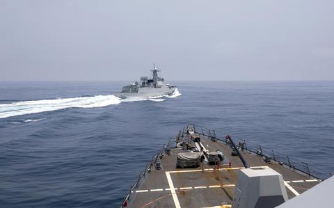 US, China, destroyers, Taiwan Strait