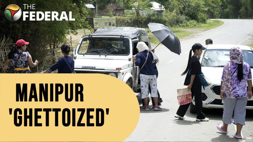 Manipur: Kuki women set up checkposts to protect ghettoized zones | Watch