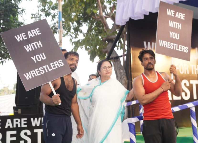 Mamata Banerjee support for wrestlers