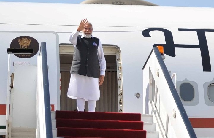 PM Narendra Modi leaves Egypt for India