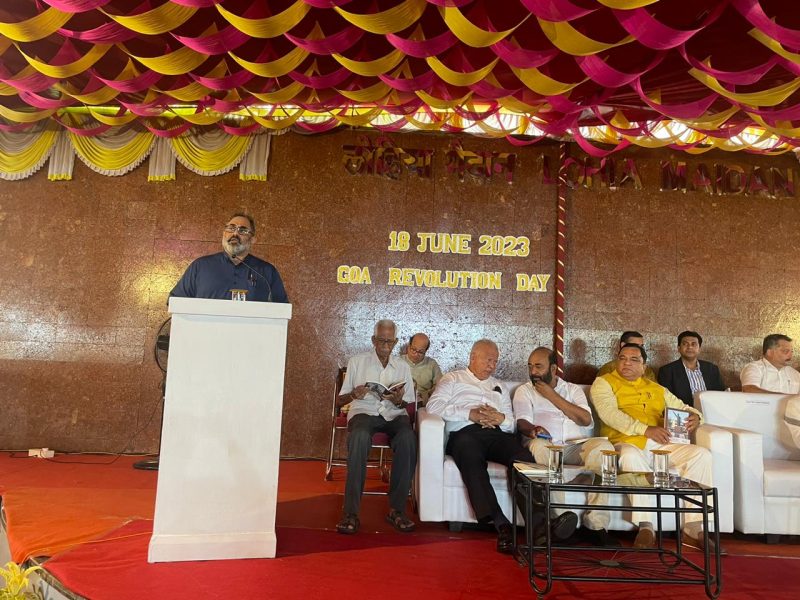 Rajeev Chandrasekhar, Goa Revolution Day