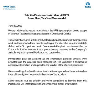 tata steel statement